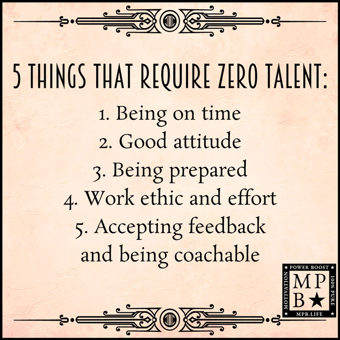 5 Things That Require Zero Talent