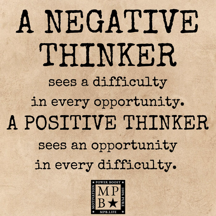 A Negative Thinker