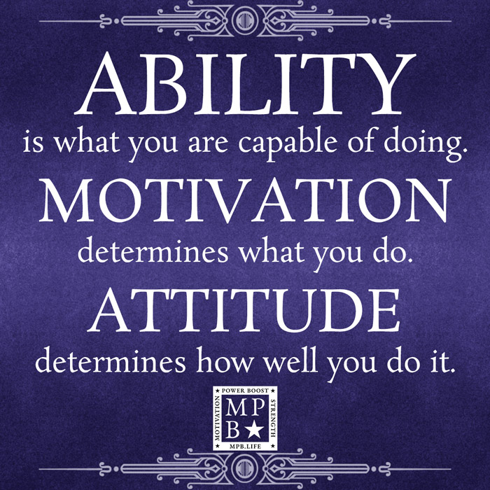 Ability Is What You Are Capable Of Doing