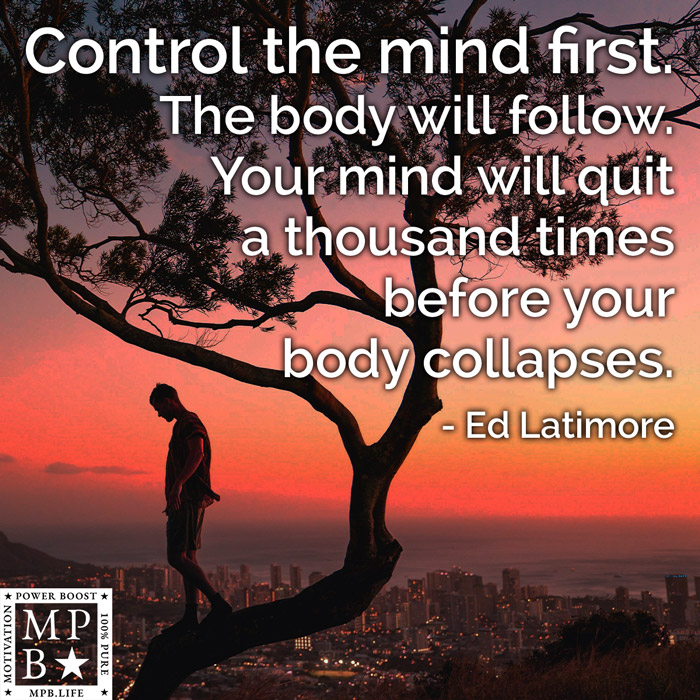 Control The Mind First