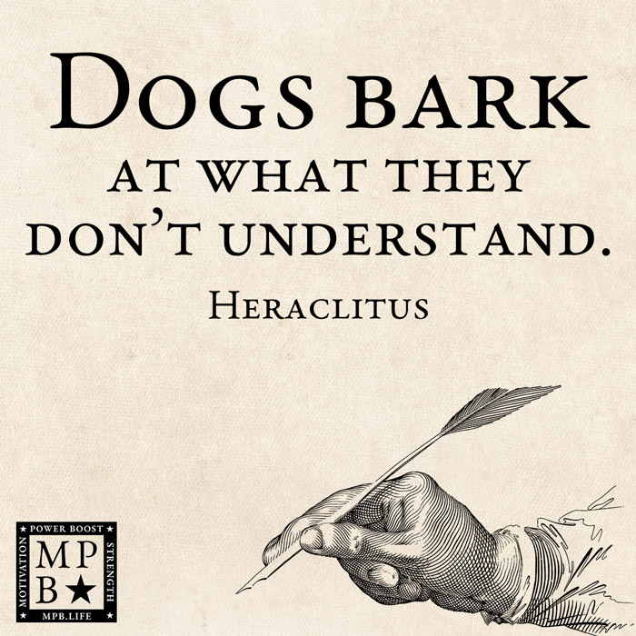 Dogs Bark At What They Don’t Understand