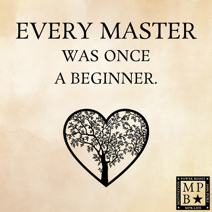 Every Master Was Once A Beginner