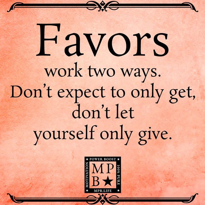 Favors Work Two Ways