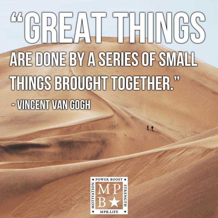 Great Things Are Done By A Series