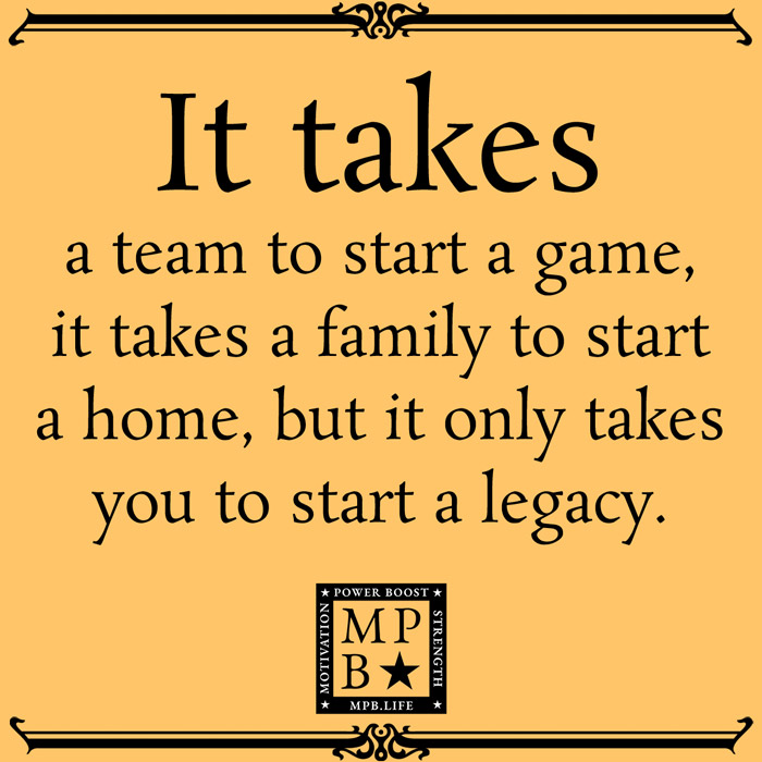 It Takes A Team To Start A Game