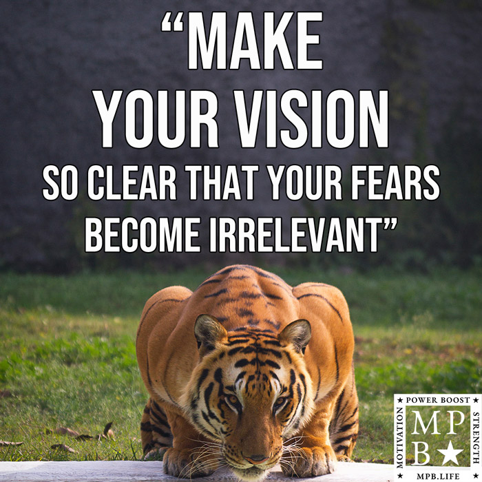 Make Your Vision So Clear That Your Fears Become Irrelevant