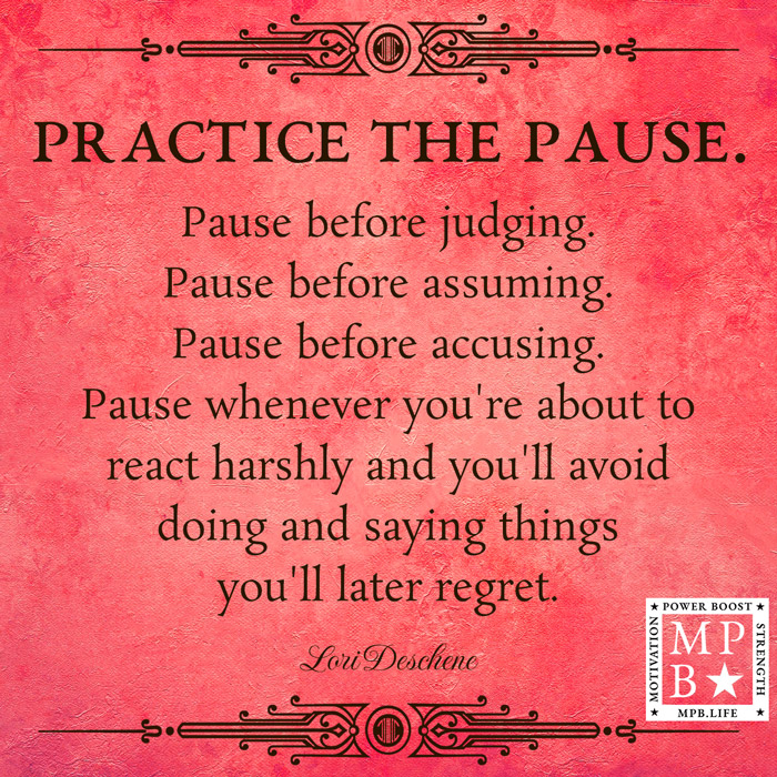 Practice The Pause