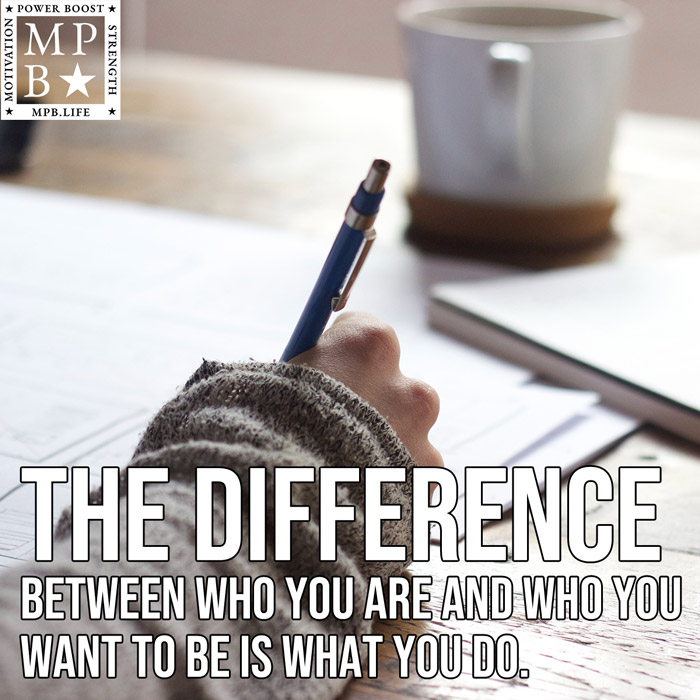 The Difference Between Who You Are And Who You Want To Be