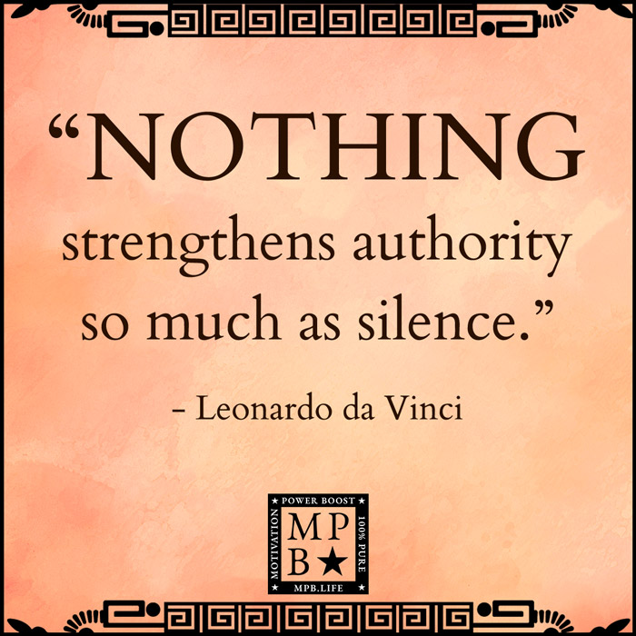 Nothing Strengthens Authority So Much