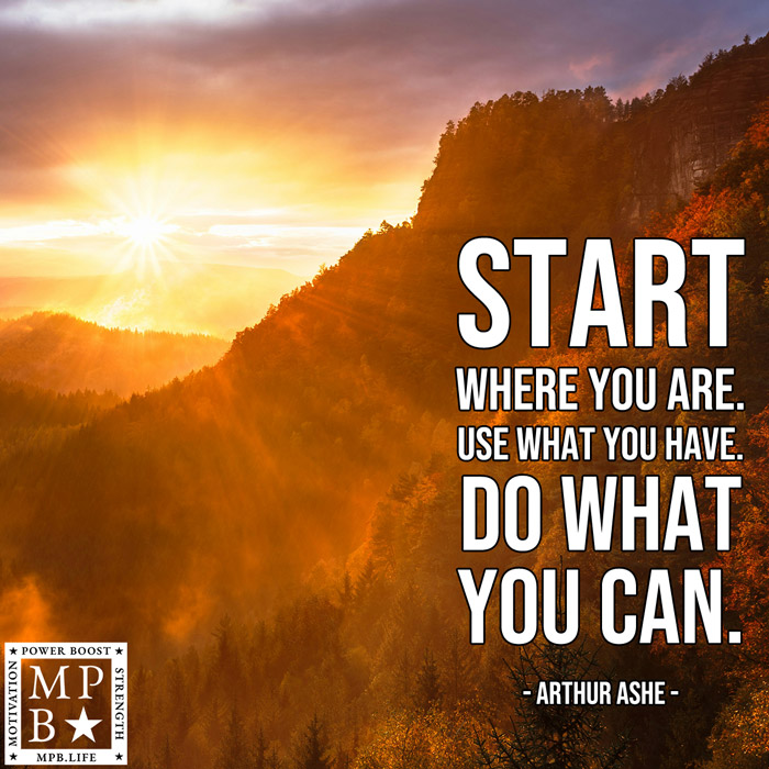 Start Where You Are