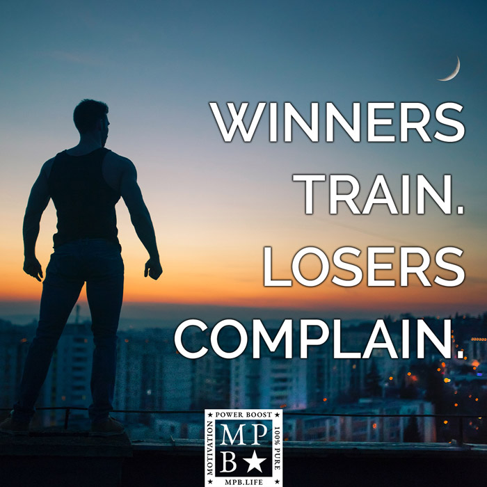 Winners Train, Losers Complain